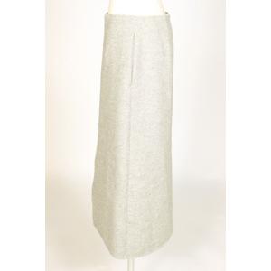 エンフォルド ENFOLD 17AW スカート タイト スリット ロング 36 グレー  