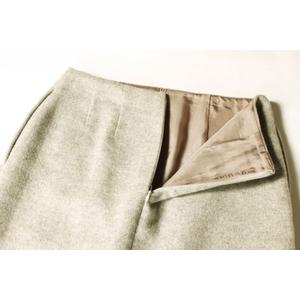 エンフォルド ENFOLD 17AW スカート タイト スリット ロング 36 グレー  