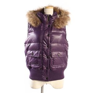 バーバリーブルーレーベル BURBERRY BLUE LABEL ベスト ダウン ファー