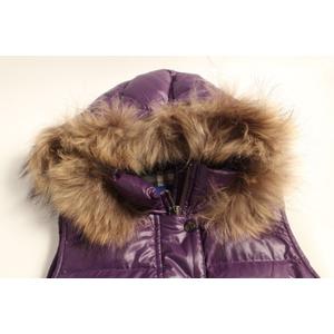 バーバリーブルーレーベル BURBERRY BLUE LABEL ベスト ダウン ファー