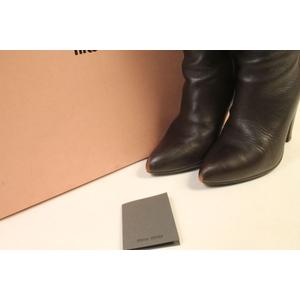 ミュウミュウブラウンレザー ロングブーツ 36.5