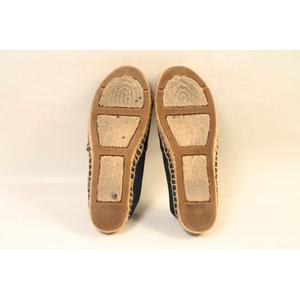 トリーバーチ TORY BURCH シューズ ロゴ デニム エスパドリーユ 5M 紺