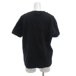 フィラ FILA Tシャツ カットソー M 半袖 ロゴ プリント 黒 ブラック /AE ■ECF001 レディース