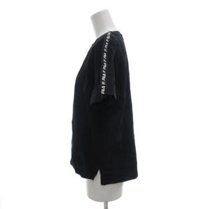 フィラ FILA Tシャツ カットソー M 半袖 ロゴ プリント 黒 ブラック /AE ■ECF001 レディース