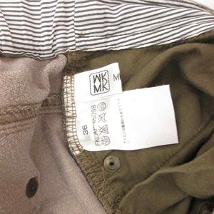 エムケー ミッシェルクラン MK MICHEL KLEIN パンツ 裾シャーリング パイル 36 グレー /SD ■ECF004 レディース