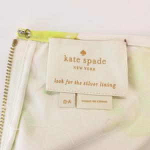 ケイトスペード KATE SPADE ワンピース 0-A 白 ホワイト レモン柄 ノースリーブ ボートネック /SC ■ECG004 レディース