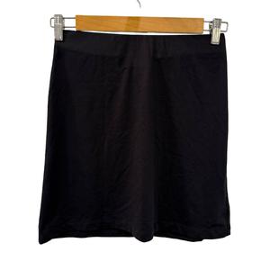 ポロジーンズ ラルフローレン POLO JEANS スカート ロゴ プリント プレーン ミニ タイト P 黒 ブラック /MZ ■ECG006 レディース