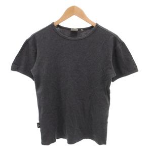 アヴィレックス AVIREX U.S.A. 美品 サーマルTシャツ M グレー 無地 ラウンドネック 半袖 /SJ ■ECF006 メンズ