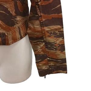 ヒステリックグラマー HYSTERIC GLAMOUR ミリタリージャケット ジップアップ ワッペン 迷彩柄 カモフラ F 茶 ブラウン 2AB-4200 /AN55 レディース