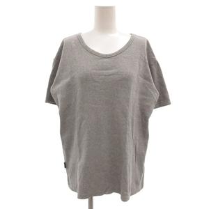 アヴィレックス AVIREX Tシャツ カットソー L グレー Vネック 半袖 リブ編み /BJ ■ECF007 レディース