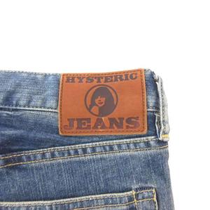ヒステリックグラマー HYSTERIC GLAMOUR スタッズデニムパンツ ジーンズ スキニー ボタンフライ ストレッチ S インディゴブルー /GV ■GY80 レディース