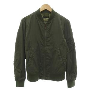ユニクロ UNIQLO MA-1 フライトジャケット ユーティリティポケット ジップアップ ミリタリー M カーキ /OB ■ECF008 メンズ