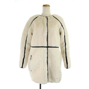 クロエ CHLOE ボアコート ノーカラー ジップアップ ロング キッズ 14 