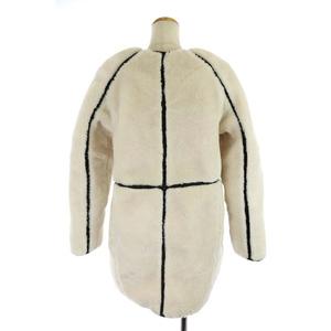 クロエ CHLOE ボアコート ノーカラー ジップアップ ロング キッズ 14 
