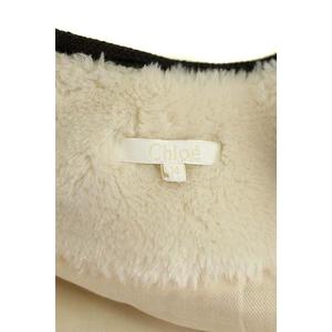 クロエ CHLOE ボアコート ノーカラー ジップアップ ロング キッズ 14 