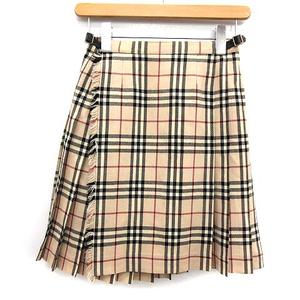 バーバリー BURBERRY 子供服 ラップスカート プリーツ ひざ丈 ノバ 