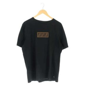 FENDI FFロゴ ポロシャツ 半袖 ブラウン/ブラック