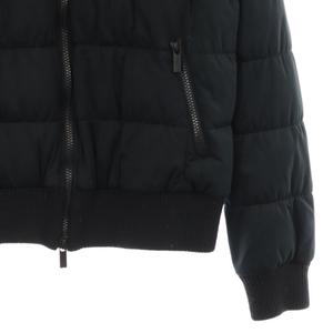 バーバリーゴルフレディースダウンジャケット黒ブラックフード付き