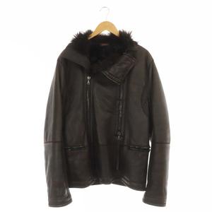 プラダスポーツ PRADA SPORT レザージャケット ムートン 羊革 