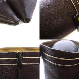 プラダ PRADA ロングブーツ レザー ポインテッドトゥ ピンヒール