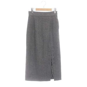 未使用品 コエル COEL レースアップタイトスカート ロング丈 ミモレ丈  