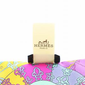 エルメス HERMES ツイリー 鍵の螺旋 スカーフ 総柄 シルク 絹 マルチカラー ライトグリーン 黒 ブラック 紫 パープル /AN21 ■GY35 ■MT ■OH レディース