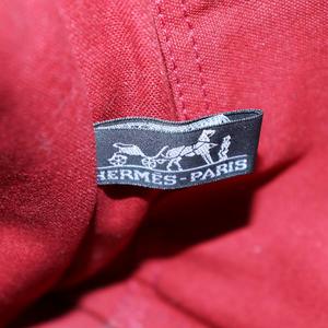 エルメス HERMES フールトゥPM ハンドバッグ キャンバス 赤 レッド /AN1 ■GY35 ■OH ■MT レディース