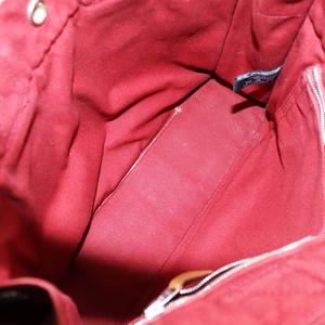 エルメス HERMES フールトゥPM ハンドバッグ キャンバス 赤 レッド /AN1 ■GY35 ■OH ■MT レディース