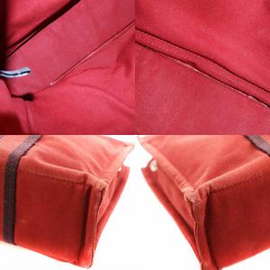 エルメス HERMES フールトゥPM ハンドバッグ キャンバス 赤 レッド /AN1 ■GY35 ■OH ■MT レディース