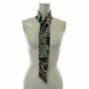 フェンディ FENDI ラッピー スカーフ 絹 シルク 総柄 ロゴ マルチ  