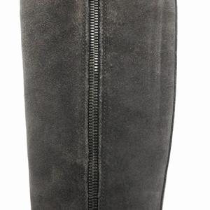 ジミーチュウ JIMMY CHOO ロングブーツ シューズ サイドジップ スエード 36.5 23.5cm グレー /HO ■GY19 レディース