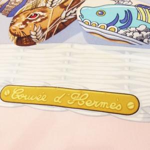 エルメス HERMES COUVEE D'HERMES エルメスの雛たち カレ90 スカーフ スクエア シルク 絹 たまご 雛 ピンク /CK33 ■GY19 レディース