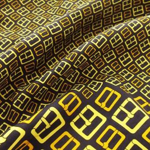 グッチ GUCCI スカーフ シルク 絹 ロゴ バックル柄 総柄 紺 ネイビー /MN2 ■GY19 レディース