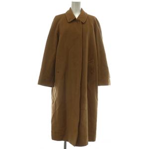 バーバリーズ Burberrys 90’s ステンカラーコート アウター ウール カシミヤ ロング 比翼ボタン 11AB3 L 茶色 ブラウン /XZ ■GY19 レディース
