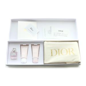 未使用品 ディオール Dior ノベルティ バースデーギフト トラベルセット 香水 ボディミルク ハンドクリーム 巾着 ピンク /MP ■GY19 レディース