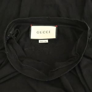 グッチ GUCCI Tシャツ カットソー 半袖 シェリーライン ヴィンテージロゴ プリント オーバーサイズ 刺繍 ブラック 黒 /DO ■GY19 メンズ