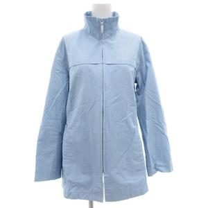 バーバリー ロンドン BURBERRY LONDON ジップアップジャケット 裏地ノバチェック 40 水色 ライトブルー /GV ■GY19 レディース