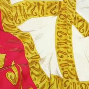 モスキーノ MOSCHINO スカーフ シルク 絹 スクエア 大判 ロゴ スカーフ