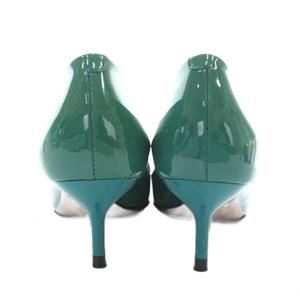 グッチ GUCCI パンプス エナメル ポインテッドトゥ ヒール リボン 35.5