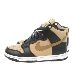 ナイキ NIKE Dunk High LXX ハイカットスニーカー レザー 23.5cm 茶 ブラウン レースアップ ロゴ パンチング DX0346-001 /MN6 ■GY19 レディース