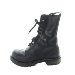 ゲッタグリップ Getta Grip レースアップブーツ ショート ロゴ レザー 10ホール 5 24.5cm 黒 ブラック ■GY03 /MQ レディース