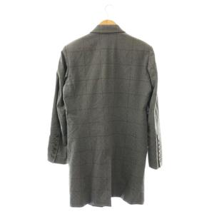 シャリーフ SHAREEF コート コットン ダブル チェック柄 1 グレー /HK ■GY03 メンズ