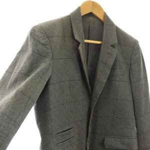 シャリーフ SHAREEF コート コットン ダブル チェック柄 1 グレー /HK ■GY03 メンズ