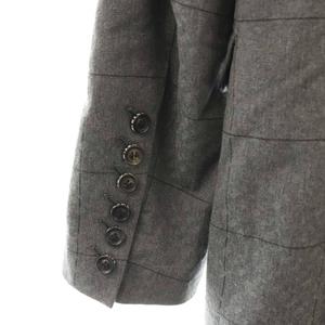 シャリーフ SHAREEF コート コットン ダブル チェック柄 1 グレー /HK ■GY03 メンズ