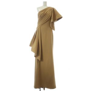 タダシショージ TADASHI SHOJI ドレス ワンショルダー ロング ケープ XXS ベージュ BS20395L /MW ■GY19 レディース