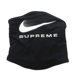 ナイキ NIKE ×Supreme ネックウォーマー スヌード ロゴプリント 黒 ブラック /FF ■GY19 メンズ レディース