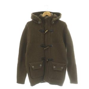 バーク Bark ダッフルコート ニット ウール S 茶 ■GY19 /SY ■OS レディース