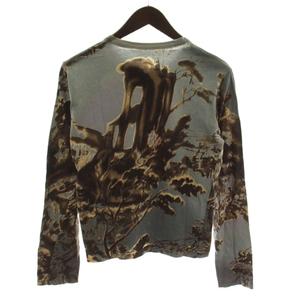 プラダ PRADA 04AW Roman Ruins Tシャツ カットソー マルチカラー 長袖 総柄 ETT0402 /GG ■GY03 レディース