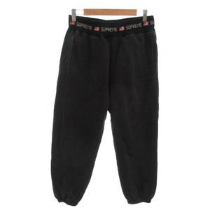 シュプリーム SUPREME USA Flag Logo スウェットパンツ ロゴ アメリカ国旗柄 裏起毛 黒 ブラック /MX メンズ