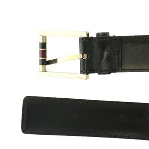 グッチ GUCCI ベルト レザー 80/32 黒 167058・0959 /MI ■OH ■GY12 メンズ
